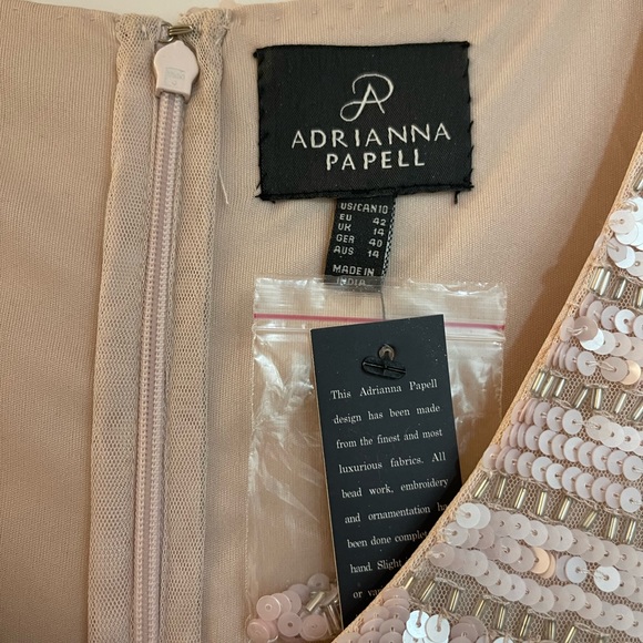 Adrianna Papell mini sequin dress. Size 10. - Picture 3 of 5